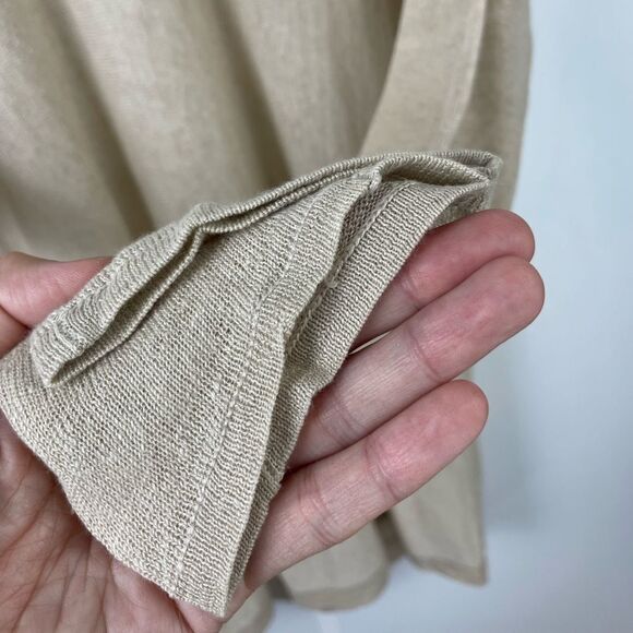 BABATON 100% Linen Tunic Sweater in Natural Flax Size S - Picture 4 of 6